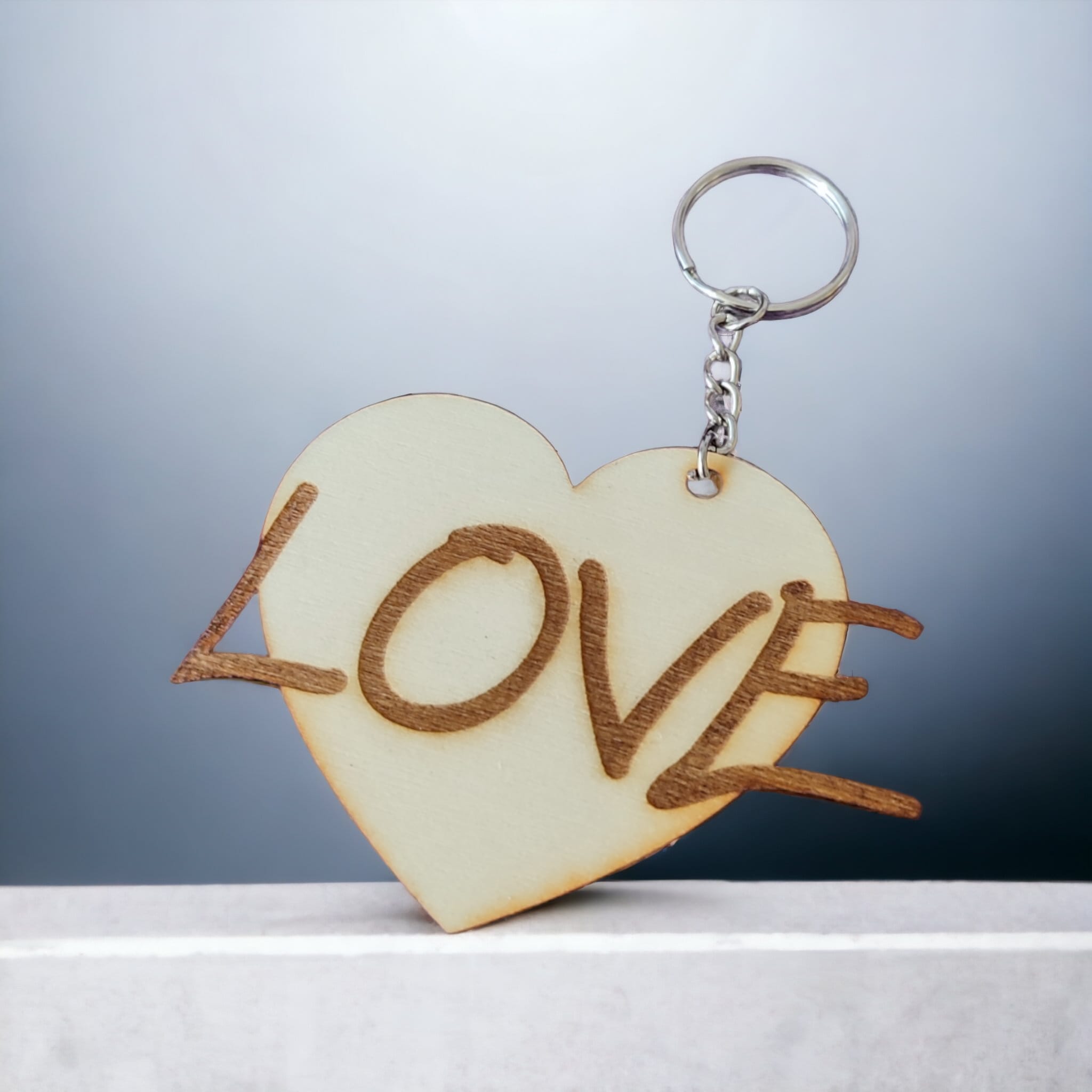 Brelok serce z napisem LOVE - obrazek 2
