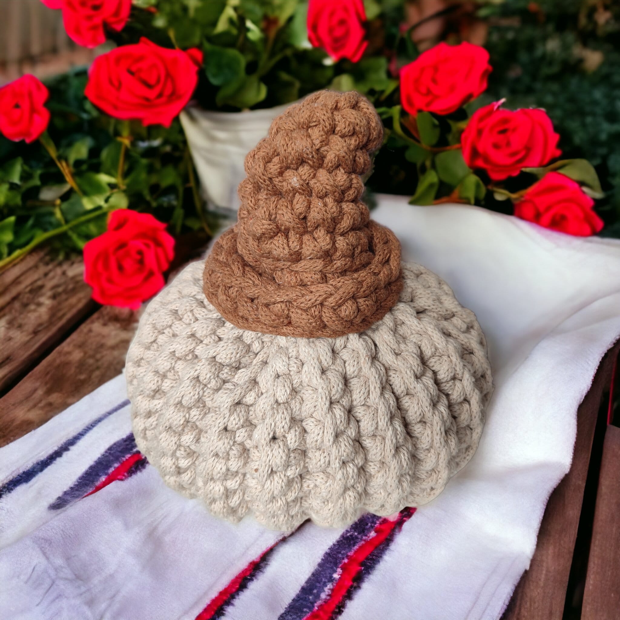 Dynia na szydełku ze sznurka - średnia