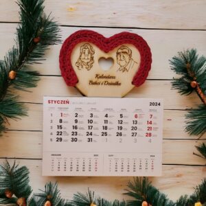 Kalendarz dla Babci i Dziadka - Serce