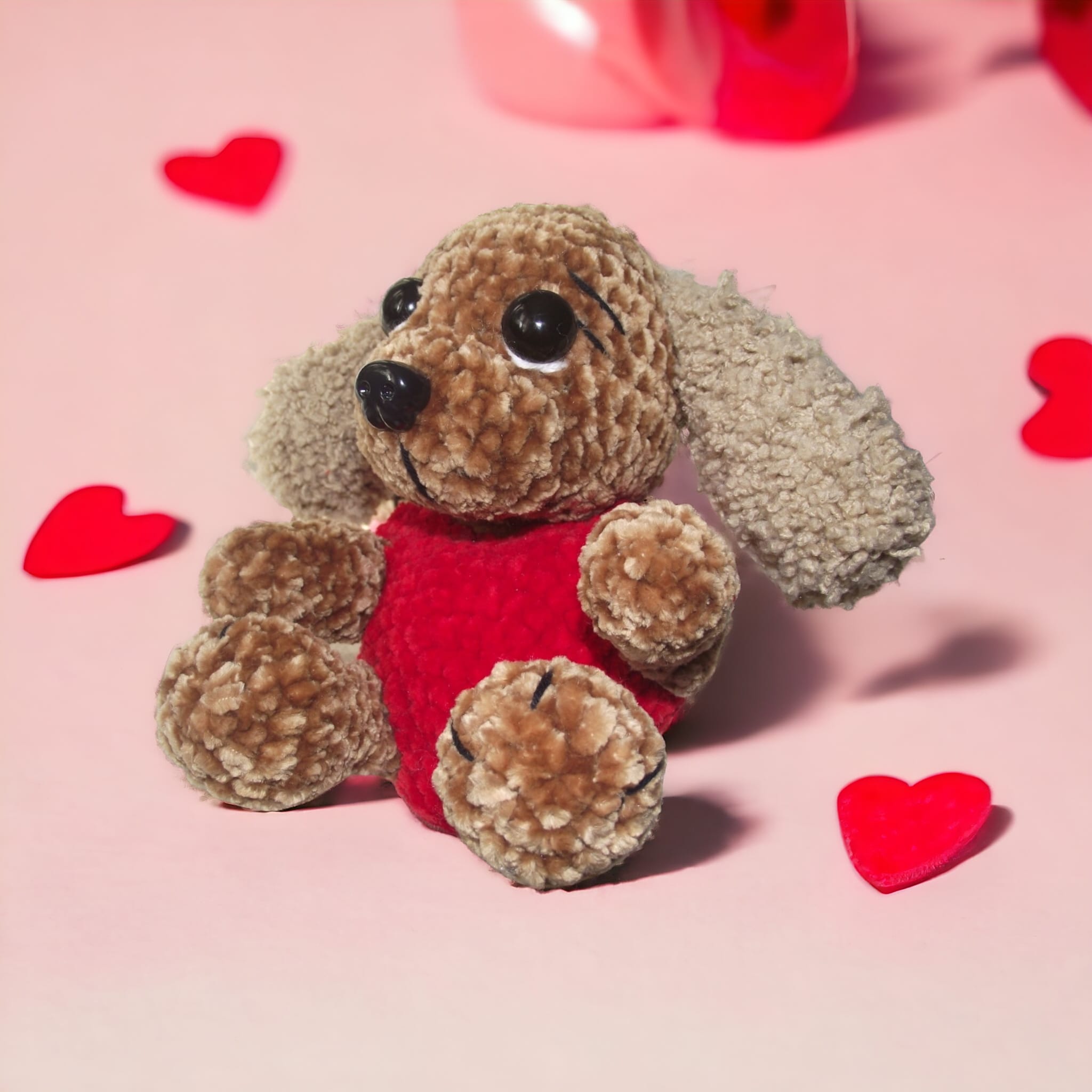 Szczeniaczek piesek Amorek w sercu - mały