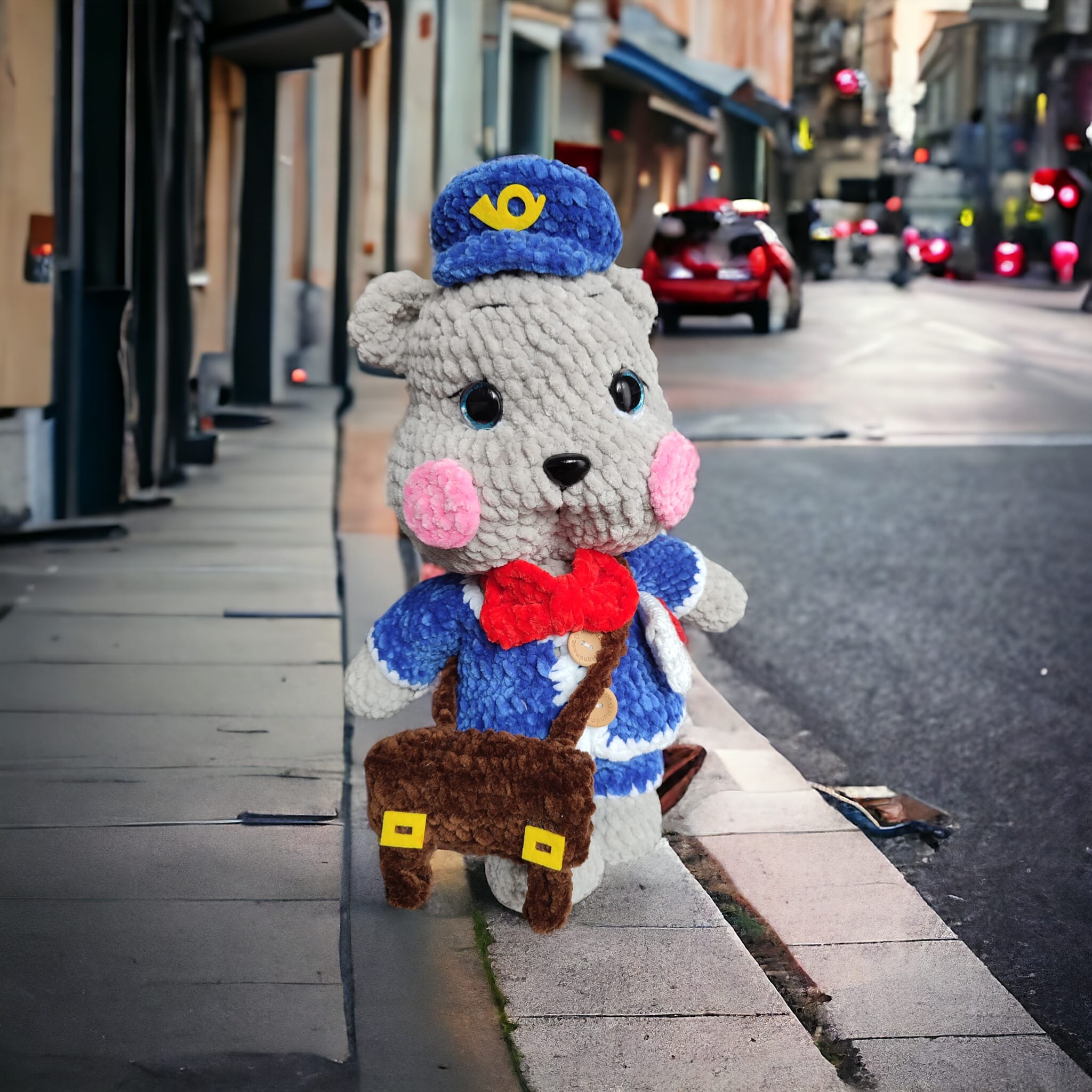 Miś na szydełku - Niedźwiadek Charlie - Miłosny Posłaniec - obrazek 2