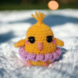 Mini kurczaczek na szydełku - różne warianty