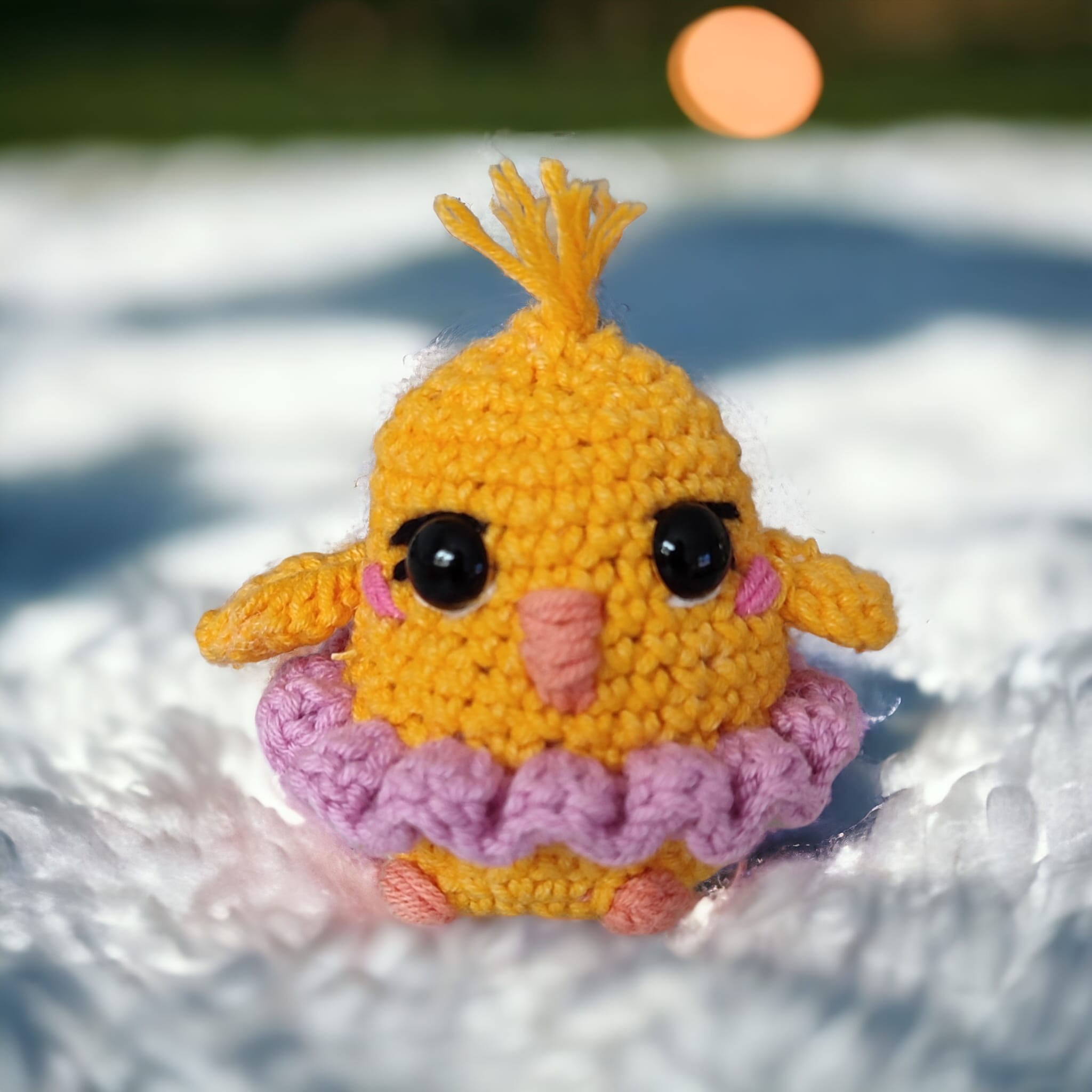 Mini kurczaczek na szydełku - różne warianty