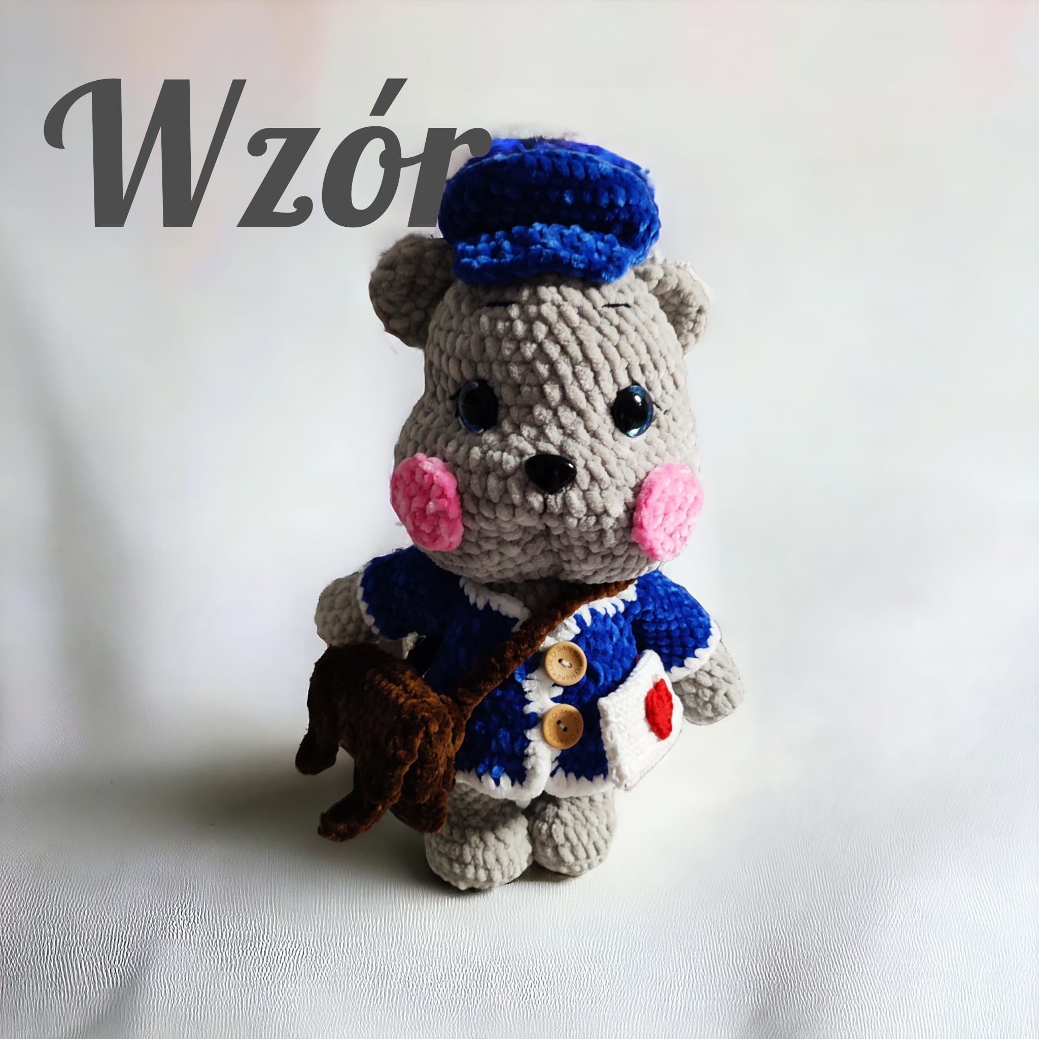 Wzór szydełkowy na maskotkę - niedźwiadek Charlie - wzór na misia