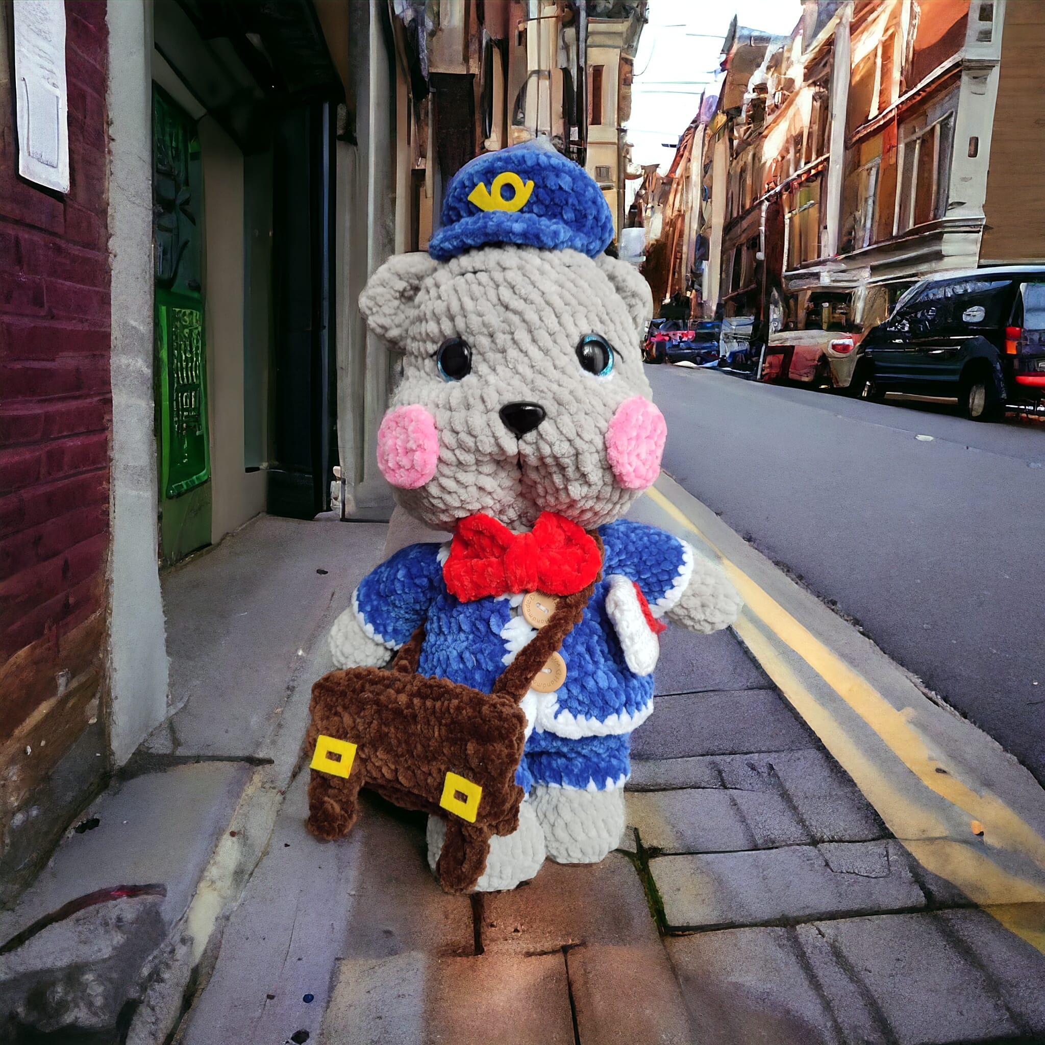 Miś na szydełku - Niedźwiadek Charlie - Miłosny Posłaniec - obrazek 4