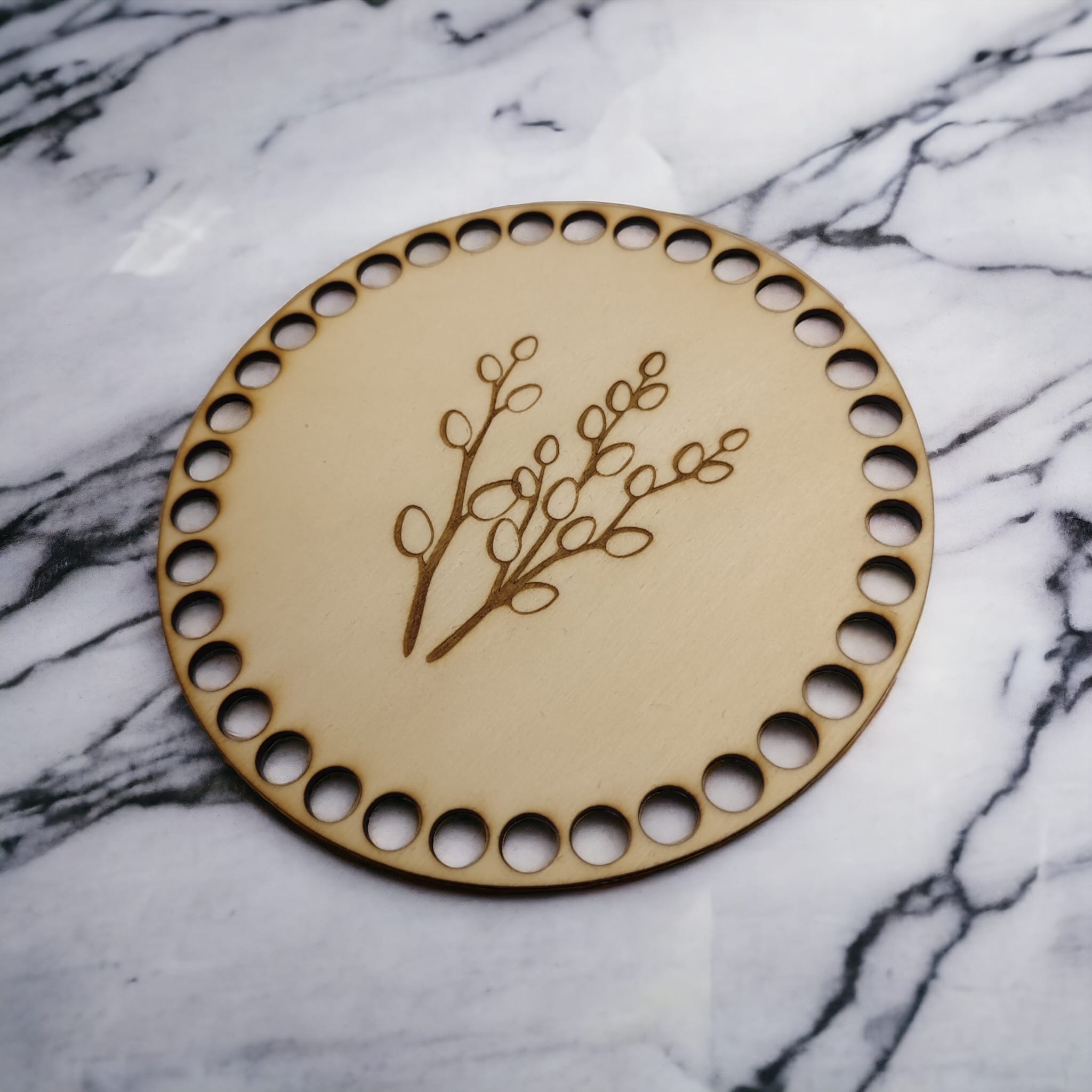 Baza okrągła ze sklejki do koszyka - różne wzory