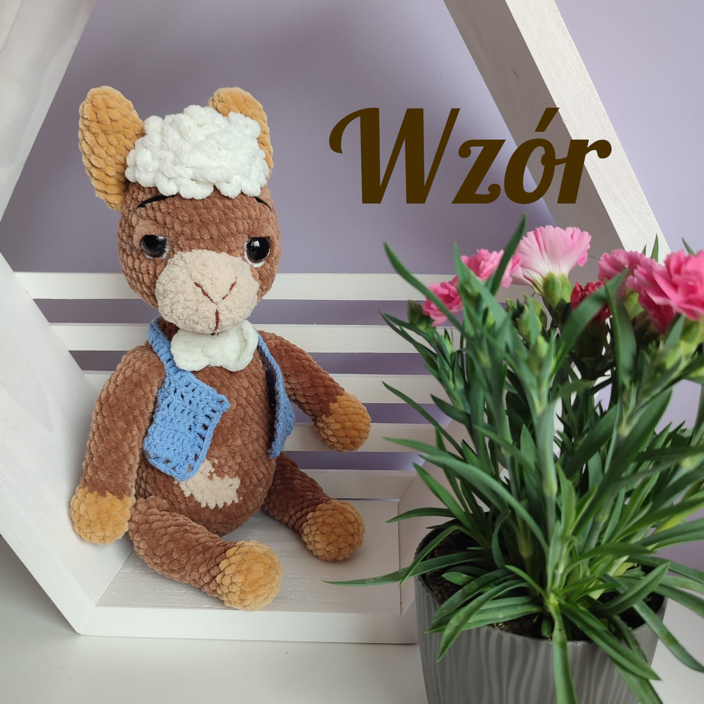 Alpaka Gustaw - wzór szydełkowy na alpakę - PDF