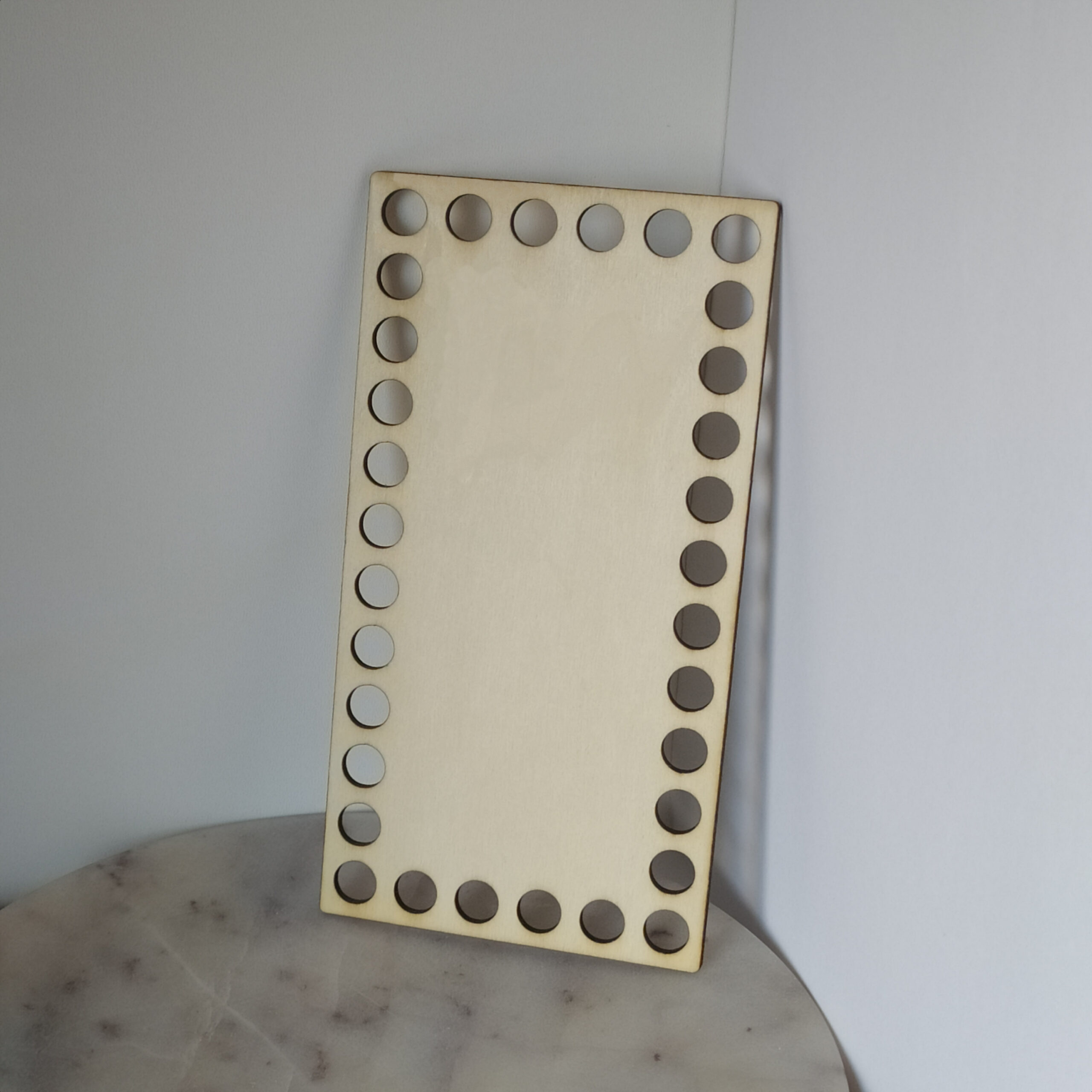 Baza prostokątna ze sklejki do pojemnika na szydełku - różne wzory i rozmiary